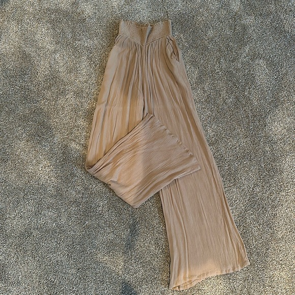 Like new!! Tan crepe pants - Picture 1 of 1